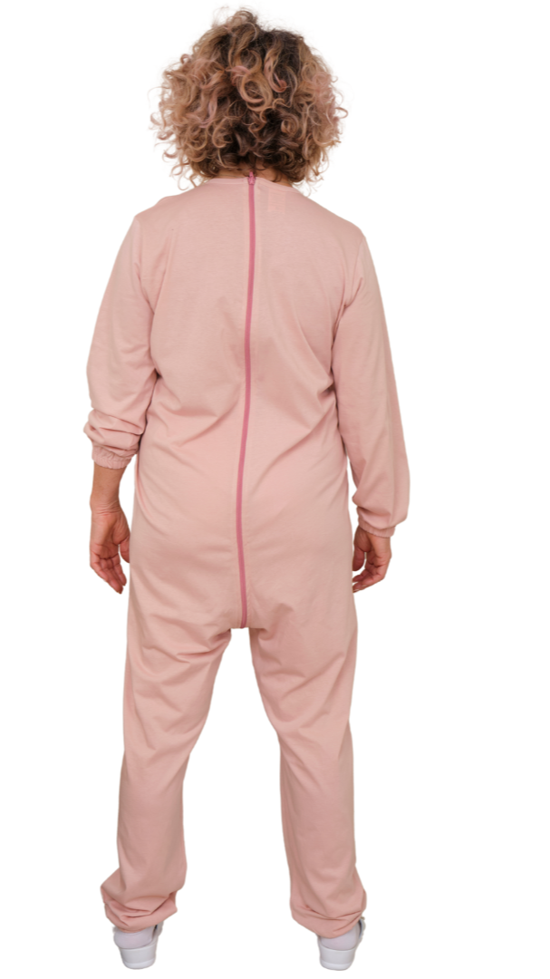 Professioneller Pflegeoverall mit durchgehendem Reißverschluss | 100% Baumwolle, Made in Italy - 9078 ML PL