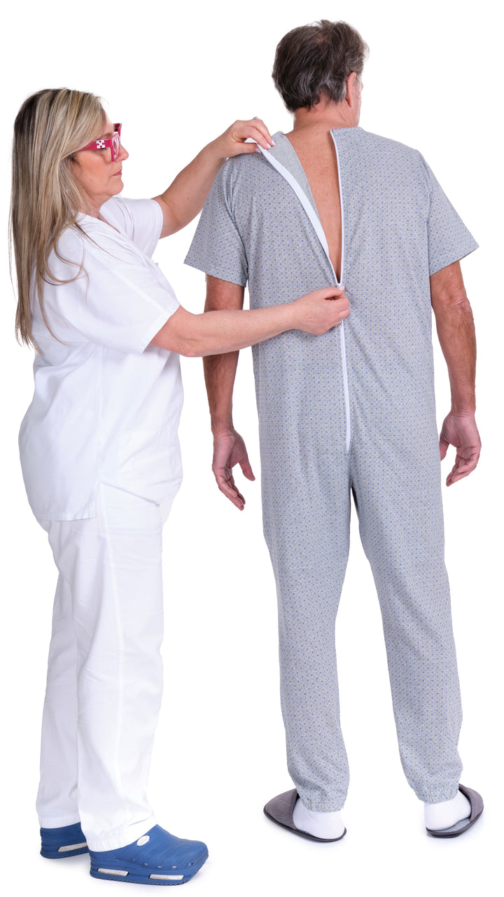 Sommer-Pflegeoverall mit Beinreißverschluss | Pflegeleicht &amp; Waschbar bei 60° - 9008/4