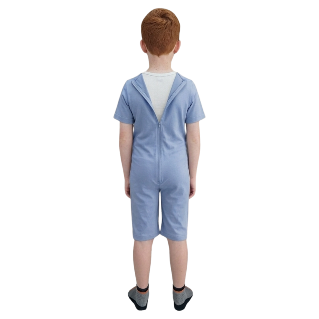 Sommer-Pflegeoverall für Kinder, kurz | mit Reißverschluss am Rücken | bei Inkontinenz | Ferrucci Comfort - 9028/5