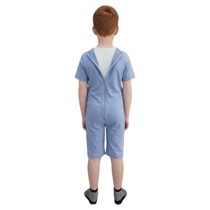 Sommer-Pflegeoverall für Kinder, kurz | mit Reißverschluss am Rücken | bei Inkontinenz | Ferrucci Comfort - 9028/5