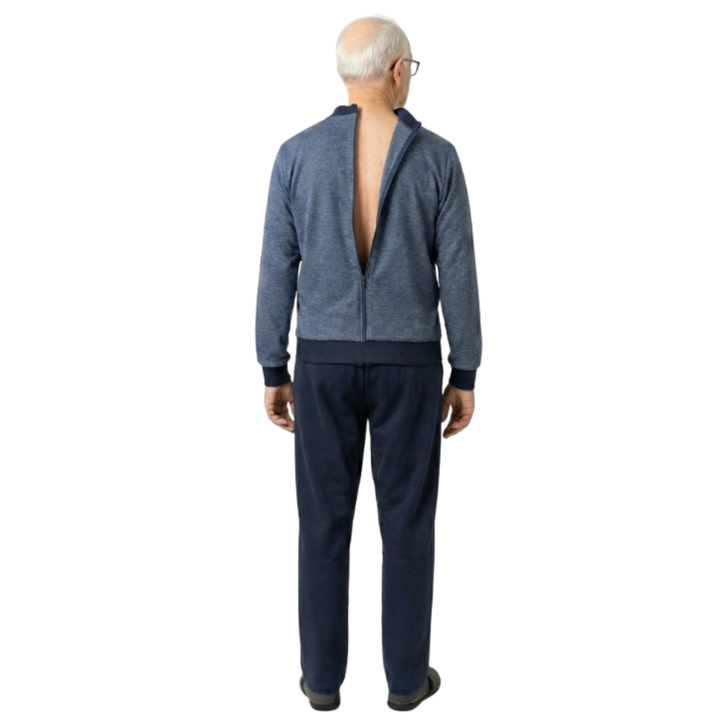 Alltagstauglicher Winter-Pflegeoverall für Herren in sportlicher Optik | Anti-Manipulationsschutz | Ferrucci Comfort - 9051
