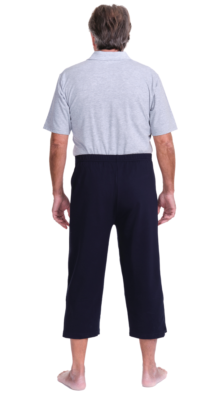 3/4-Reha-Hose mit durchgehenden seitlichen Reißverschlüssen - 9018