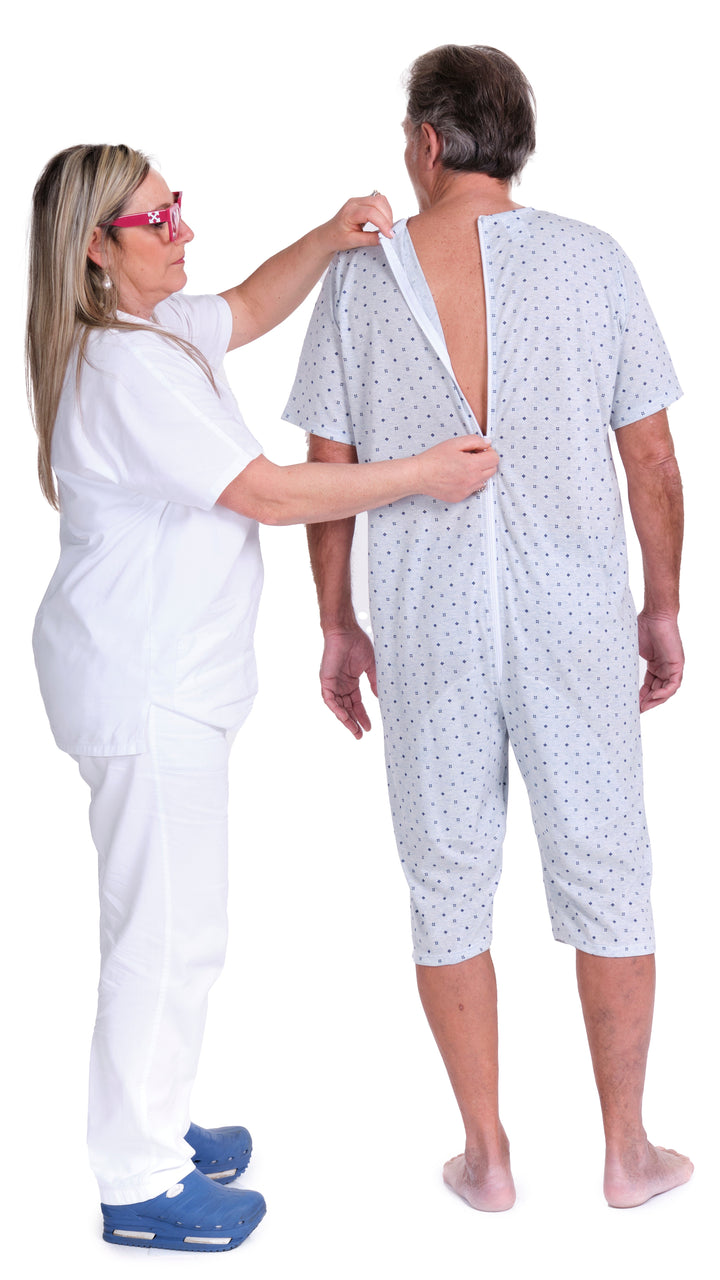 Kurzarm-Sommer-Pflegeoverall aus pflegeleichtem Mischgewebe | Waschbar bei 60° - 9008/5