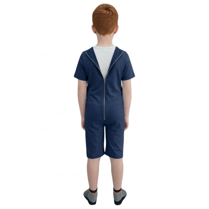 Sommer-Pflegeoverall für Kinder, kurz | mit Reißverschluss am Rücken | bei Inkontinenz | Ferrucci Comfort - 9028/5