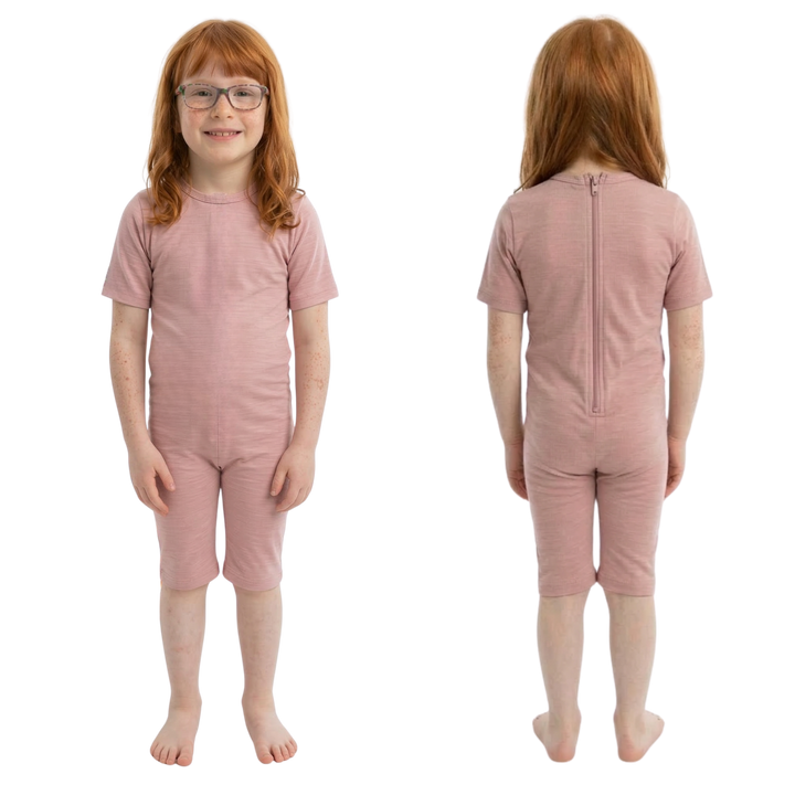 Sommer-Pflegeoverall für Kinder, kurz | mit Reißverschluss am Rücken | bei Inkontinenz | Ferrucci Comfort - 9028/5