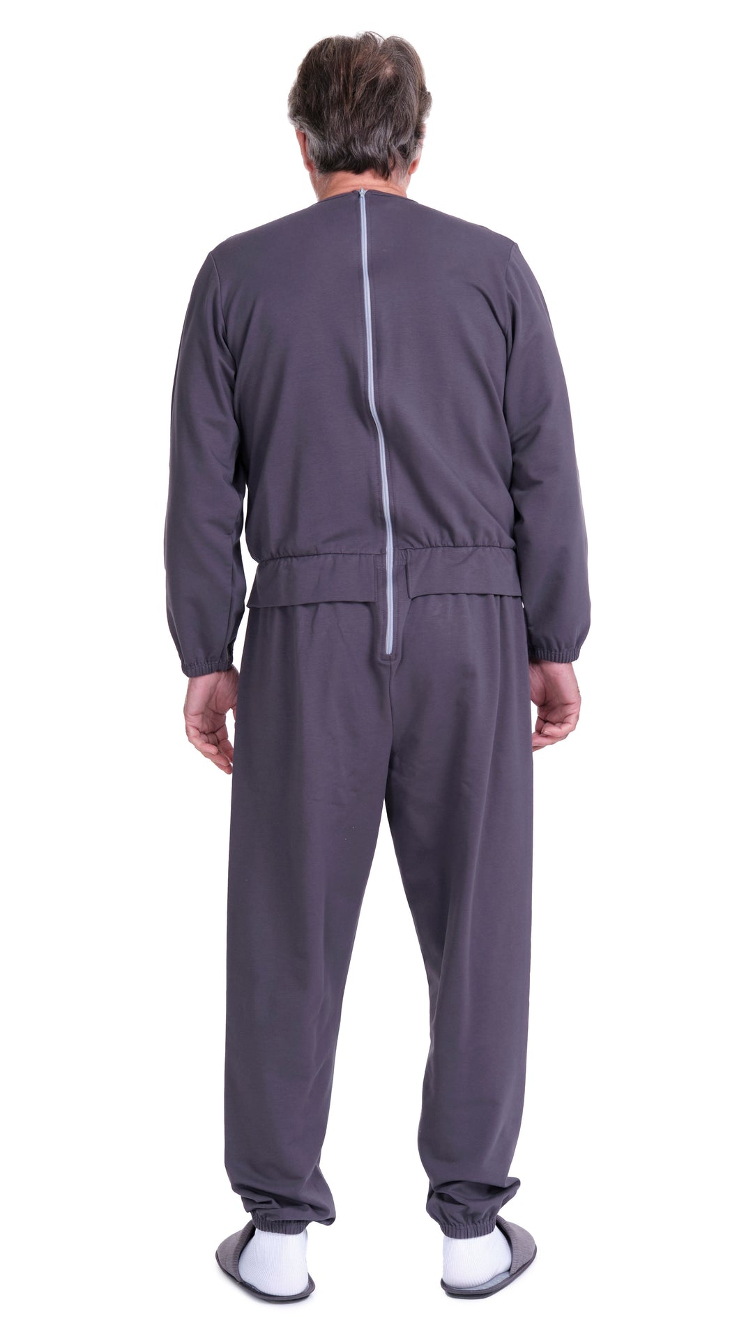 Langarm-Pflegeanzug in Freizeitanzug-Optik | aus Sweatstoff - Benessere 9010