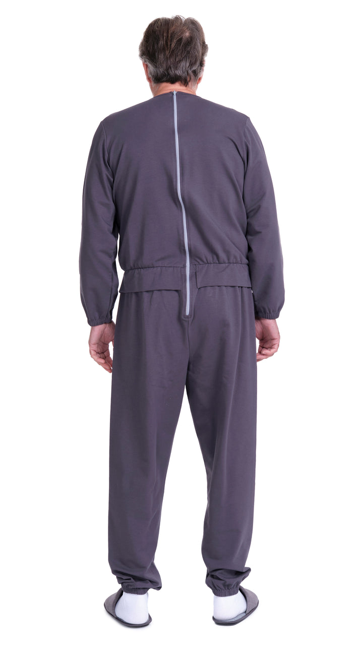 Langarm-Pflegeanzug in Freizeitanzug-Optik | aus Sweatstoff - Benessere 9010