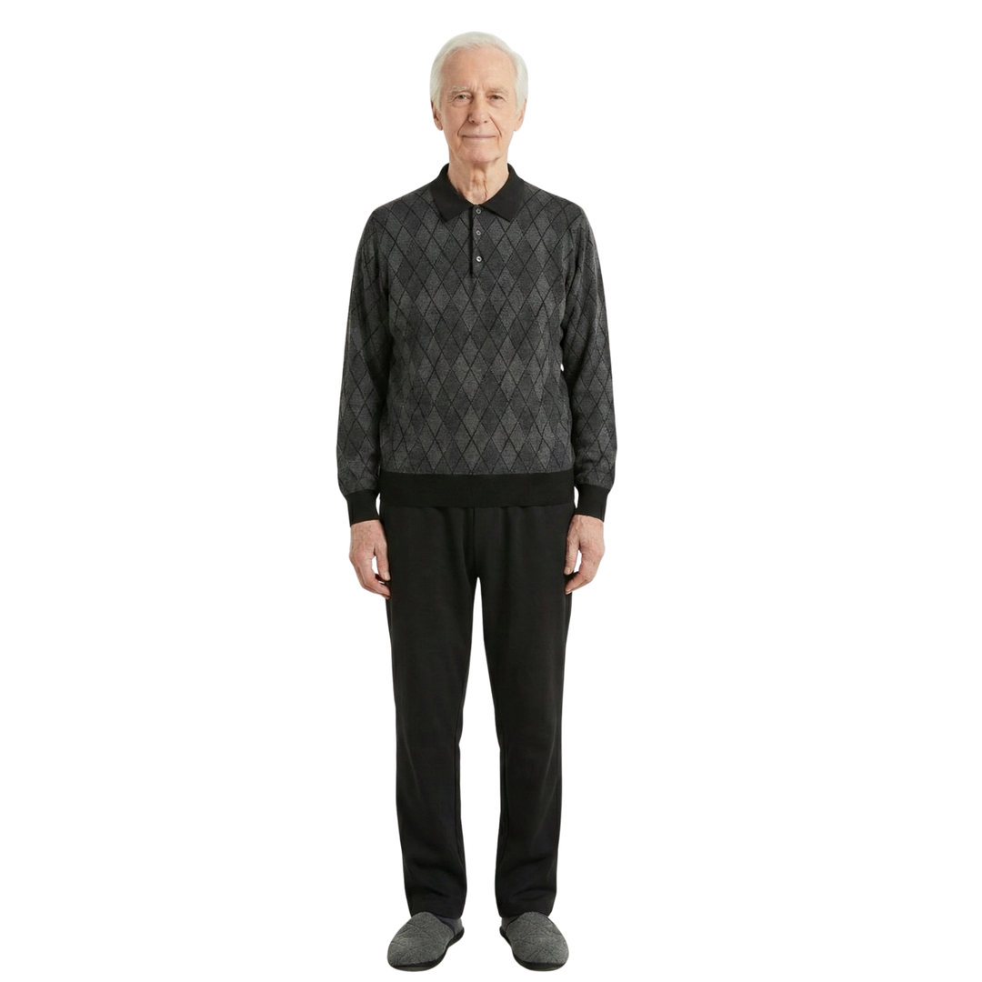 Alltagstauglicher Winter-Pflegeoverall für Herren in sportlicher Optik | Anti-Manipulationsschutz | Ferrucci Comfort - 9051
