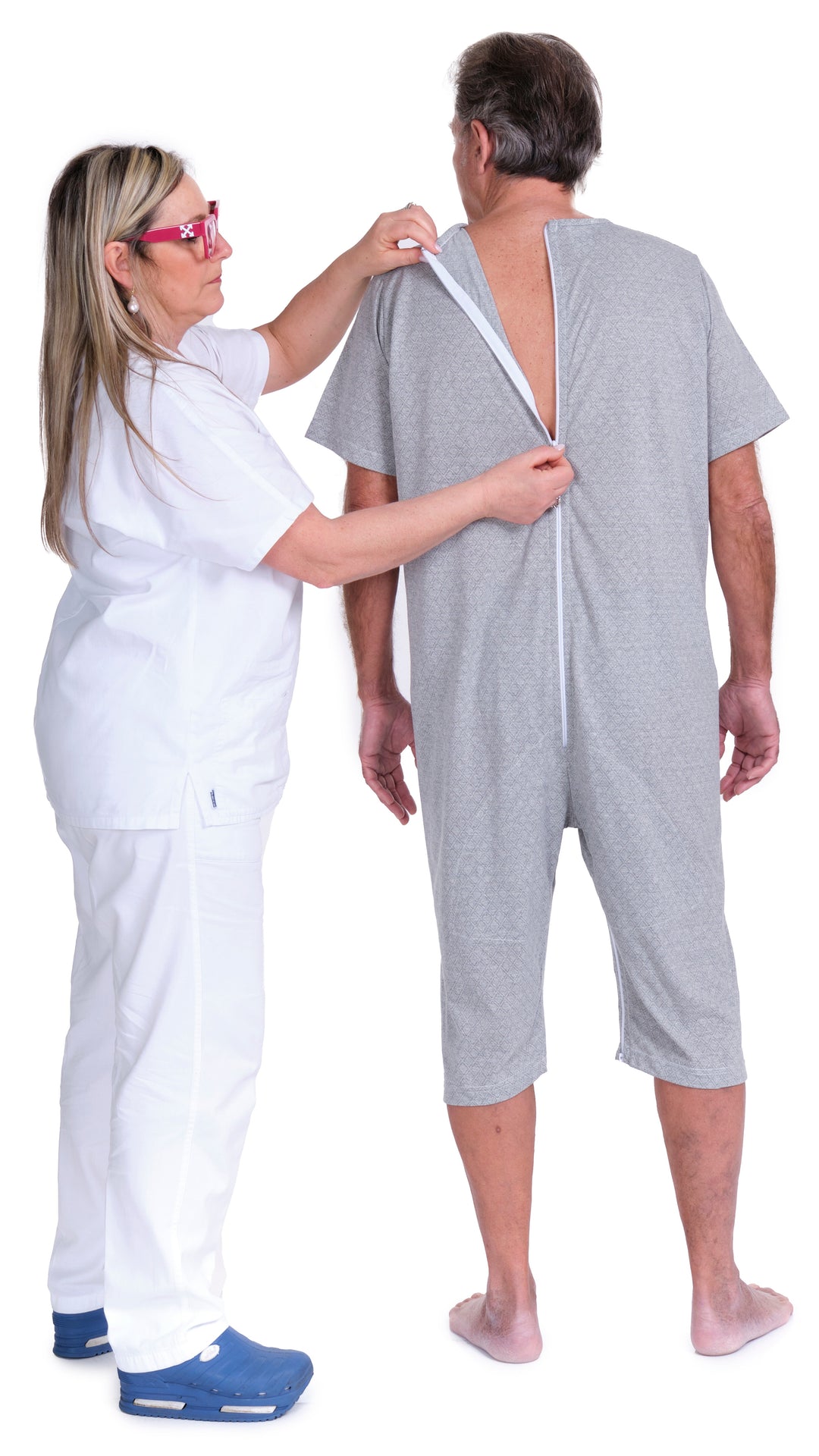 Sommer-Pflegeoverall mit Beinreißverschluss | Pflegeleicht &amp; Waschbar bei 60° - 9008/6