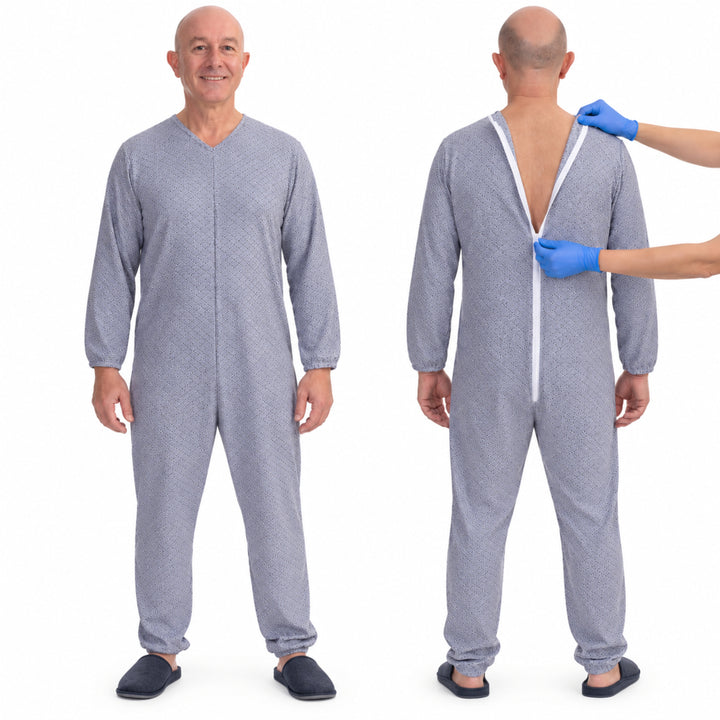 Pflegeleichter Langarm-Pflegeoverall aus Mischgewebe | Waschbar bei 60° - 9008/1