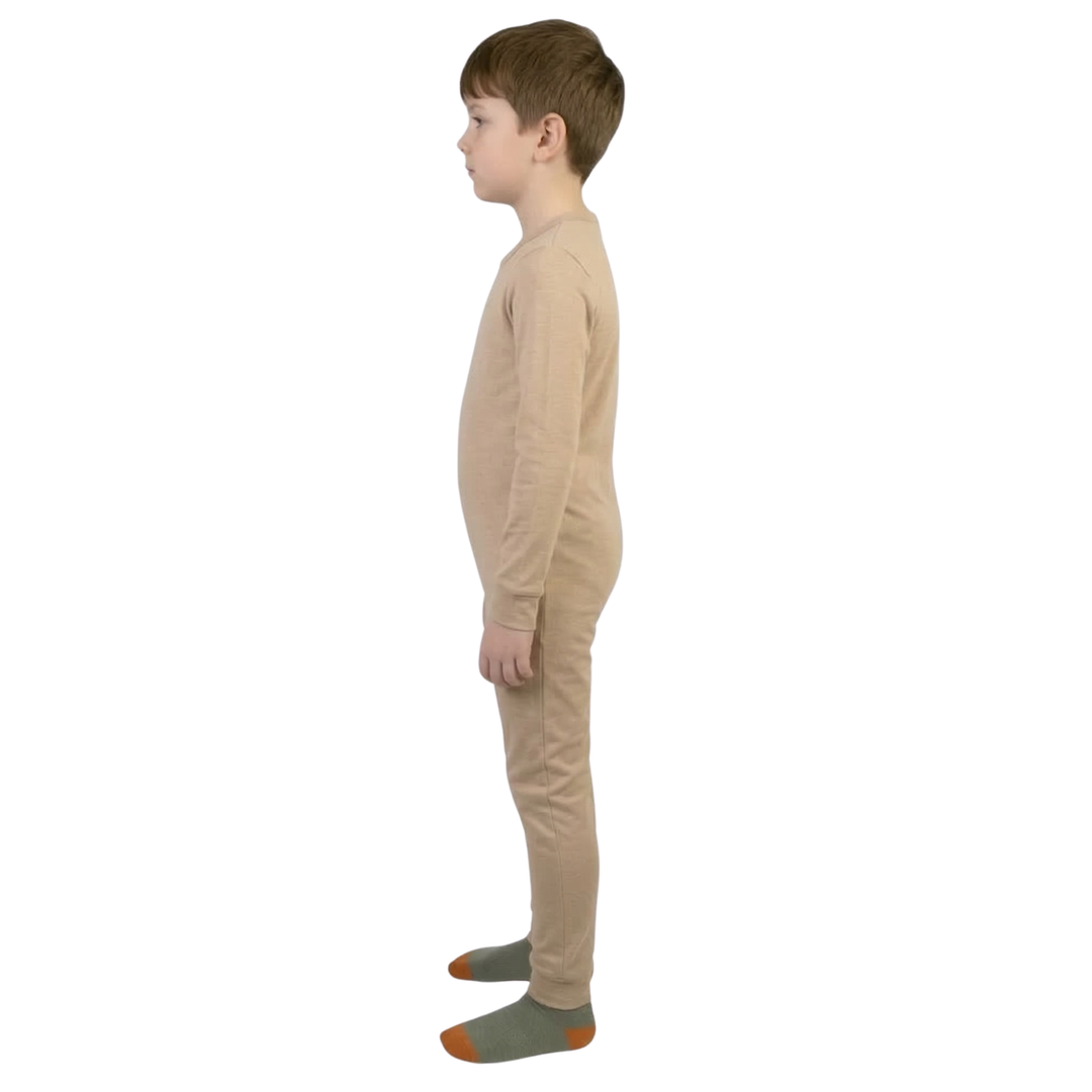 Winter-Pflegeoverall für Kinder, langarm | mit Reißverschluss am Rücken | aus warmem Sweatstoff | Ferrucci Comfort - 9028-F
