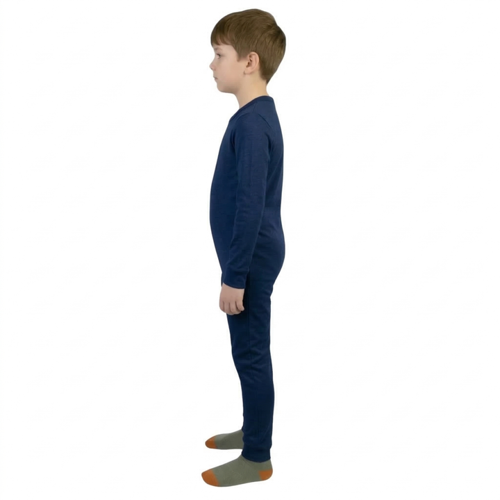 Winter-Pflegeoverall für Kinder, langarm | mit Reißverschluss am Rücken | aus warmem Sweatstoff | Ferrucci Comfort - 9028-F