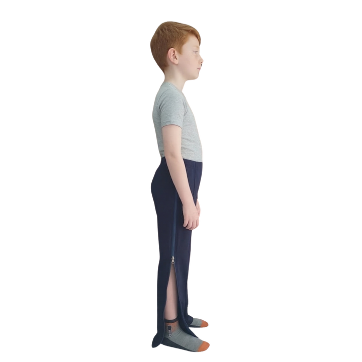 Reha-Hose für Kinder mit seitlichen Reißverschlüssen | für Reha, nach OPs &amp; bei Inkontinenz | Ferrucci Comfort - 9029