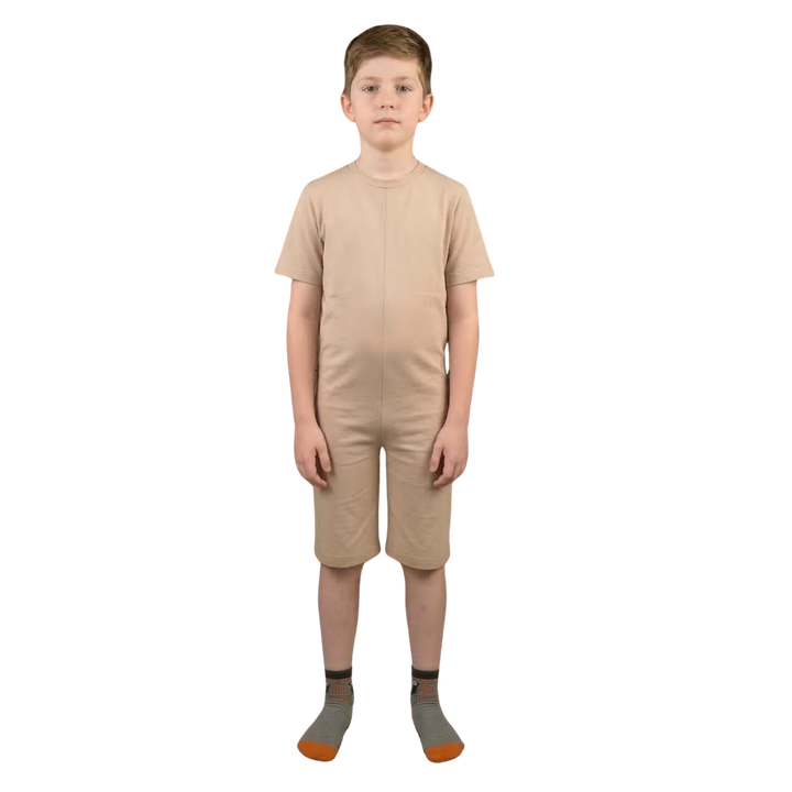 Sommer-Pflegeoverall für Kinder, kurz | mit Reißverschluss am Rücken | bei Inkontinenz | Ferrucci Comfort - 9028/5