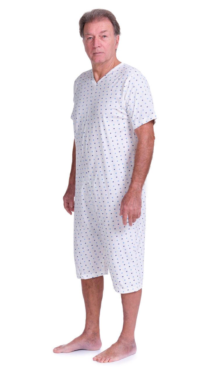 Handgefertigter Sommer-Pflegeoverall aus 100% Baumwolle | Unisex - 9012/5