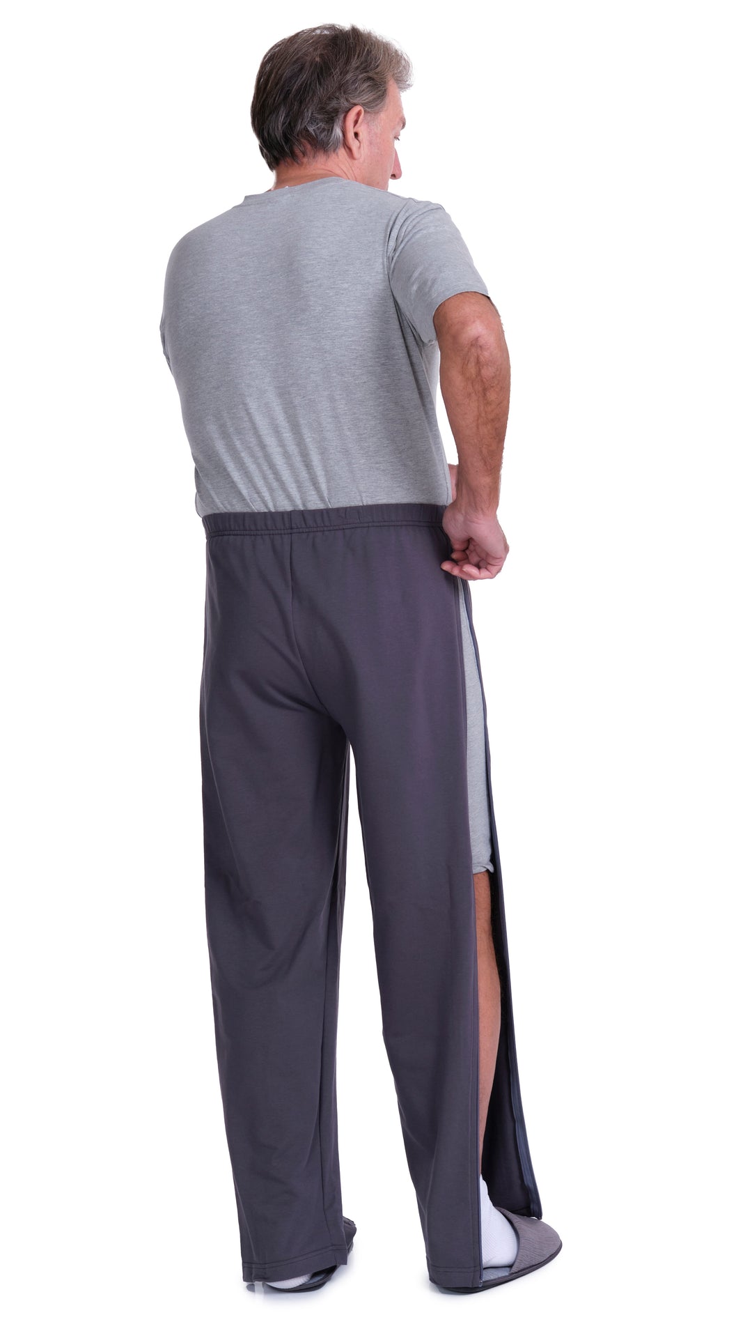Postoperative Reha-Hose mit beidseitig durchgehenden Reißverschlüssen - 9038
