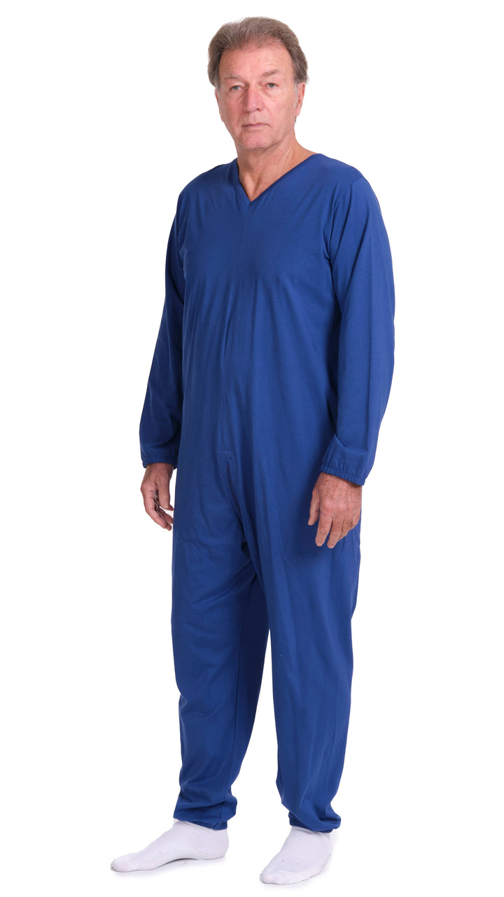 Professioneller Pflegeoverall mit durchgehendem Reißverschluss | 100% Baumwolle, Made in Italy - 9078 ML PL