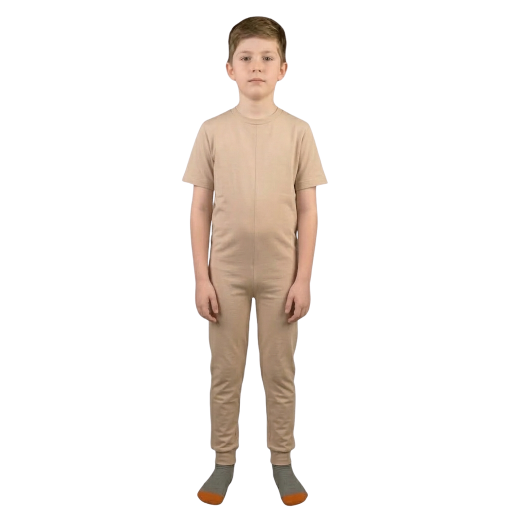 Pflegeoverall für Kinder, Kurzarm | mit Reißverschluss am Rücken | bei Inkontinenz &amp; Kleiderablehnung | Ferrucci Comfort - 9028/3