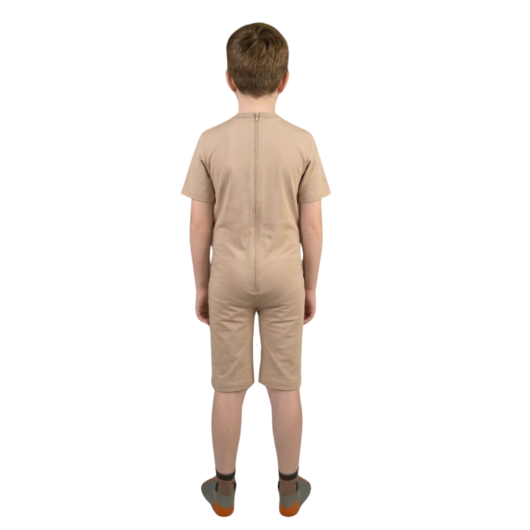 Sommer-Pflegeoverall für Kinder, kurz | mit Reißverschluss am Rücken | bei Inkontinenz | Ferrucci Comfort - 9028/5