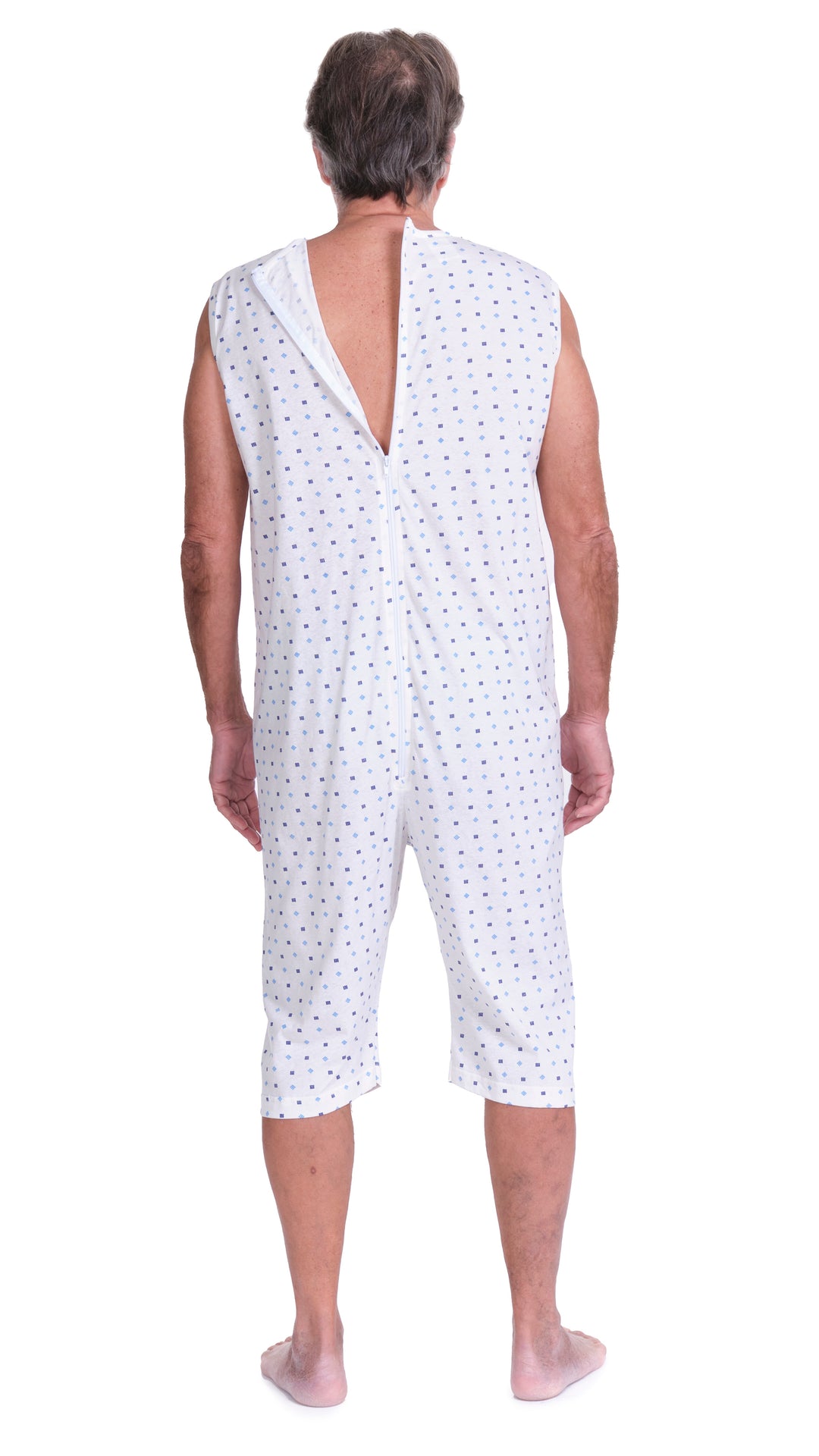 Ärmelloser Sommer-Pflegeoverall aus 100% Baumwolle | Made in Italy - 9012/7