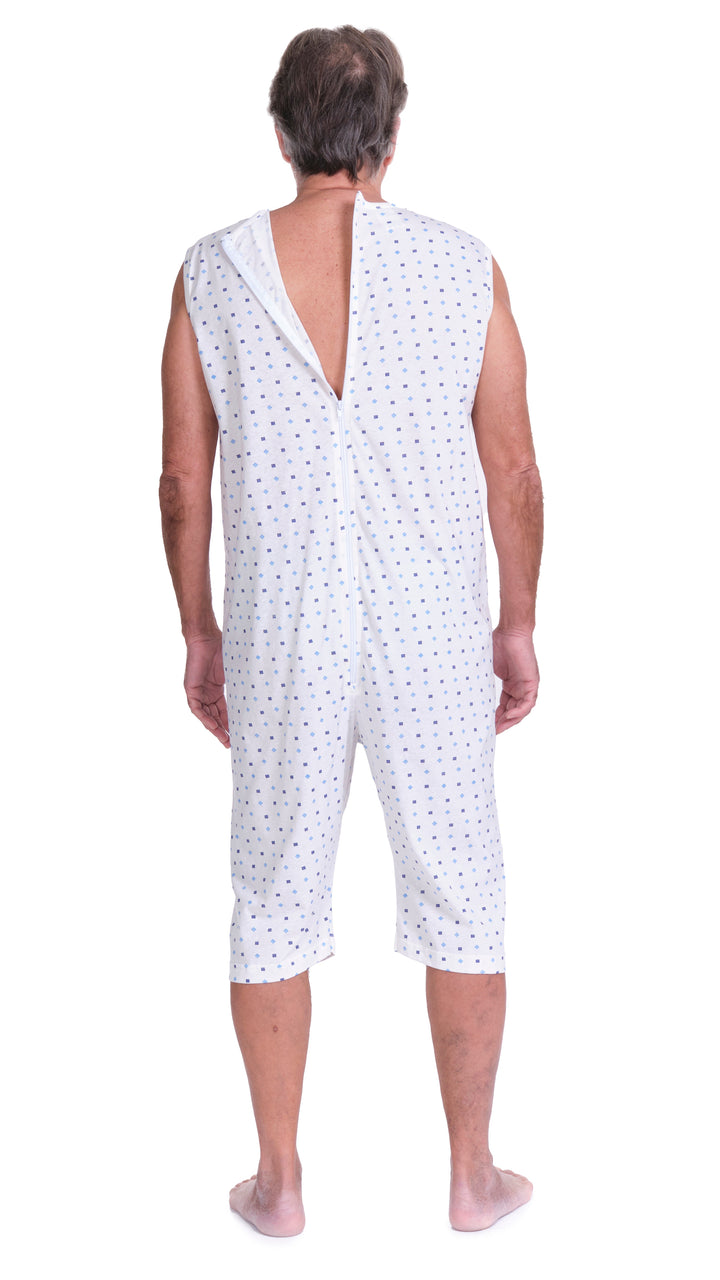 Ärmelloser Sommer-Pflegeoverall aus 100% Baumwolle | Made in Italy - 9012/7