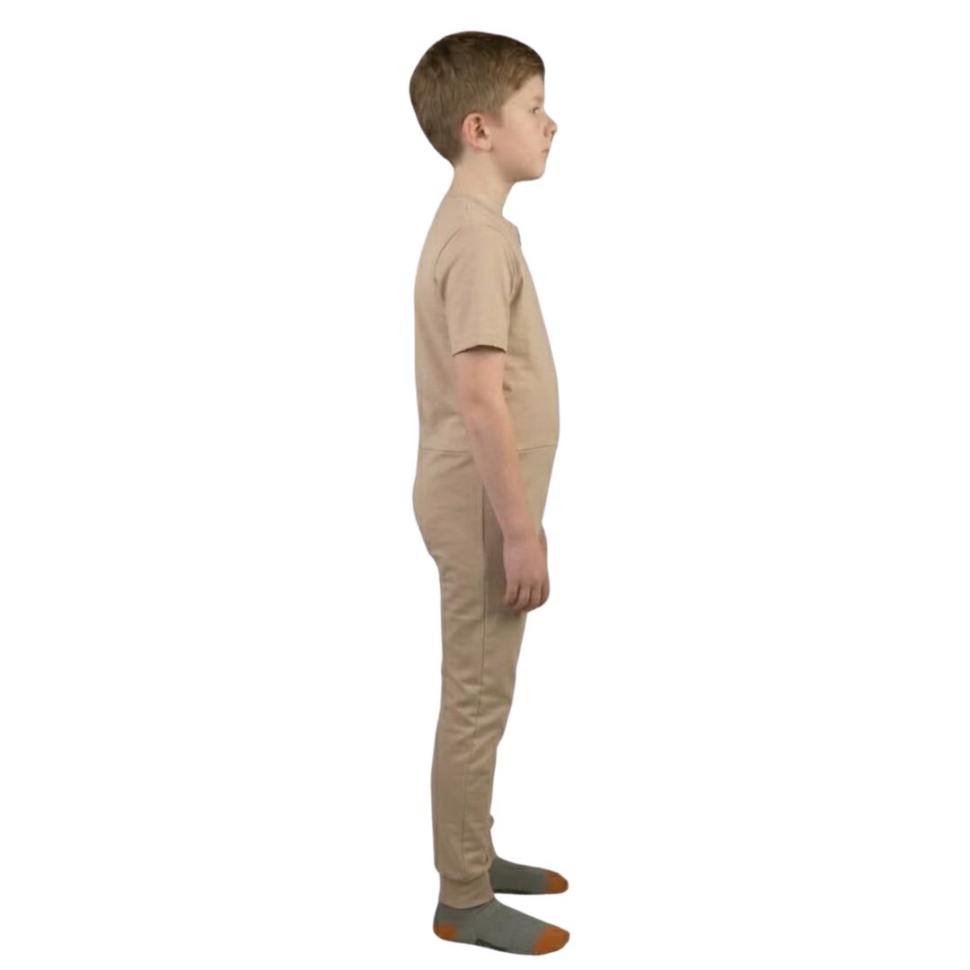 Pflegeoverall für Kinder, Kurzarm | mit Reißverschluss am Rücken | bei Inkontinenz &amp; Kleiderablehnung | Ferrucci Comfort - 9028/3