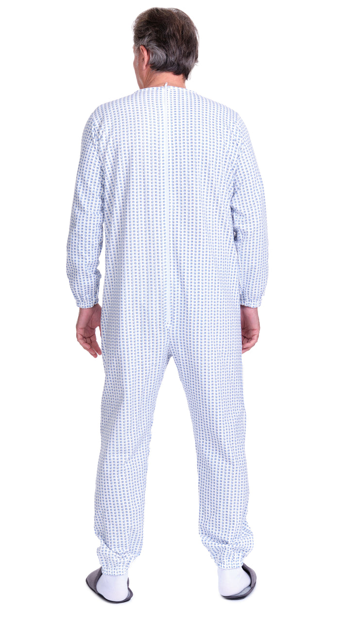 Warmer Winter-Pflegeoverall aus 100% Baumwoll-Sweatstoff | Unisex - 9012-F