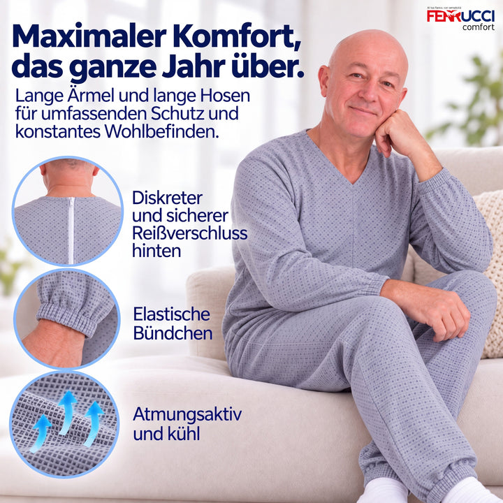 Pflegeleichter Langarm-Pflegeoverall aus Mischgewebe | Waschbar bei 60° - 9008/1