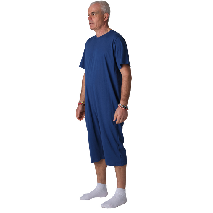 Sommer-Pflegeoverall aus 100% Baumwolle | Kurz | Unisex | Made in Italy - 9015/5 MC PC