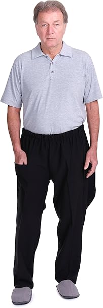 Adaptive Hose mit hinterer Öffnung &amp; Knöpfen | für Senioren - 9079