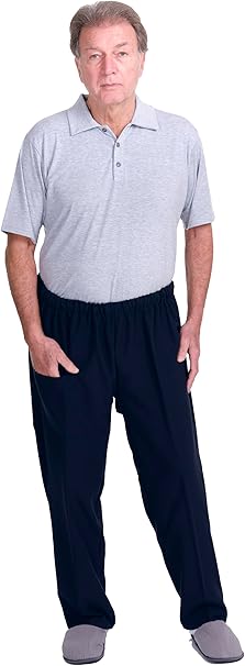 Adaptive Hose mit hinterer Öffnung &amp; Knöpfen | für Senioren - 9079