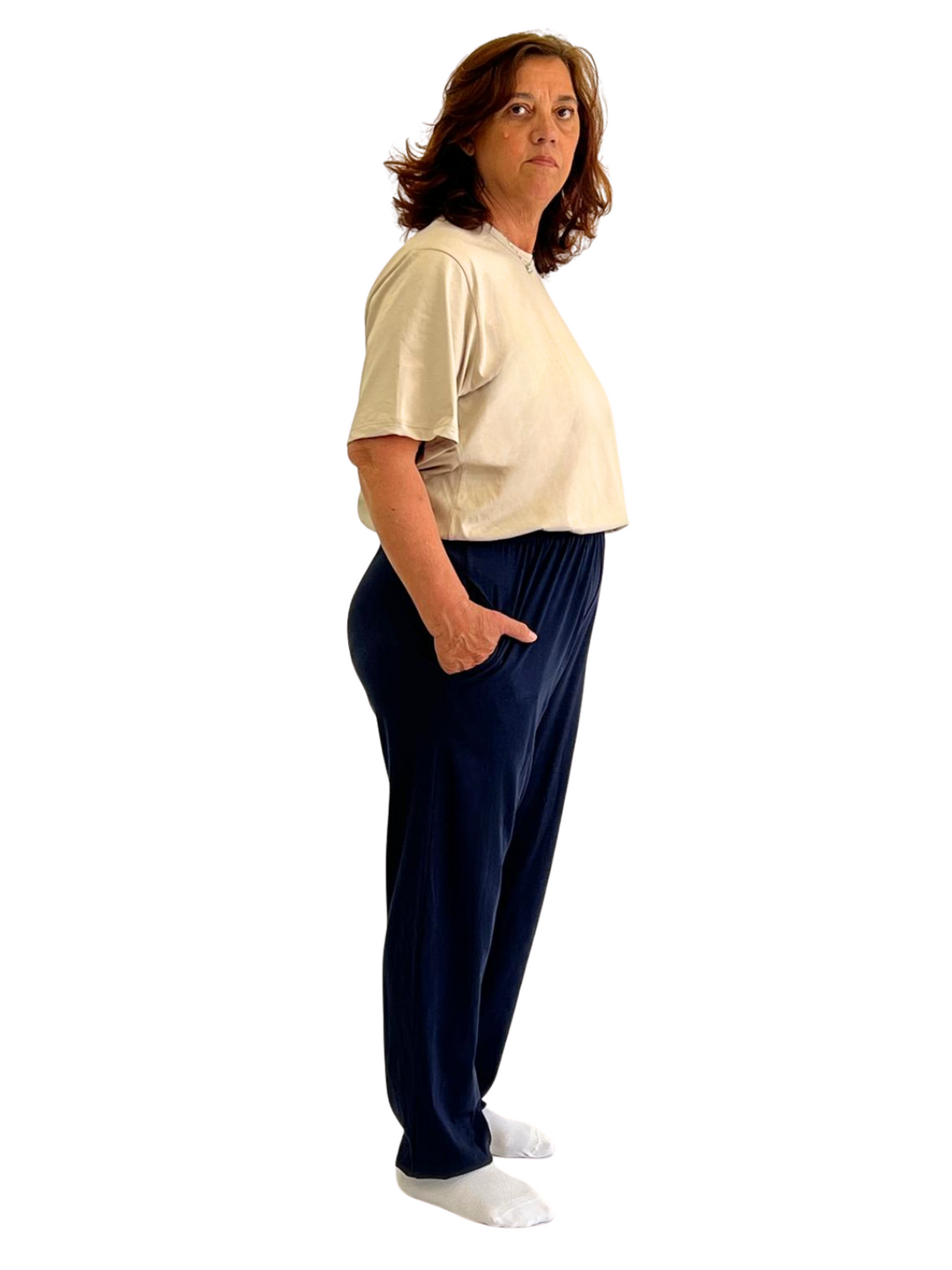 Alltagstauglicher Pflegeoverall in Freizeitanzug-Optik | Unisex | mit Reißverschluss am Rücken - 9023 MC PL