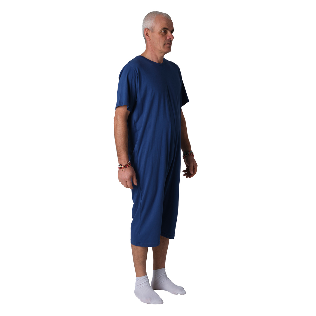 Sommer-Pflegeoverall aus 100% Baumwolle | Kurz | Unisex | Made in Italy - 9015/5 MC PC