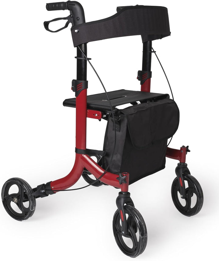 Leichter &amp; faltbarer Aluminium-Rollator mit Sitz &amp; Tasche | Höhenverstellbar - VITAWALK PRO SC5023B
