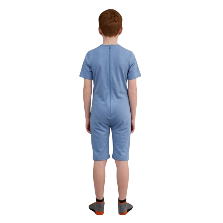 Sommer-Pflegeoverall für Kinder, kurz | mit Reißverschluss am Rücken | bei Inkontinenz | Ferrucci Comfort - 9028/5