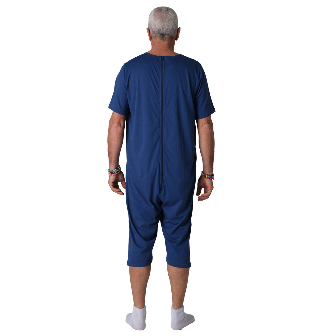 Sommer-Pflegeoverall aus 100% Baumwolle | Kurz | Unisex | Made in Italy - 9015/5 MC PC