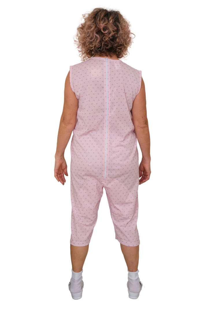 Ärmelloser Sommer-Pflegeoverall aus pflegeleichtem Mischgewebe | Waschbar bei 60° - 9008/7