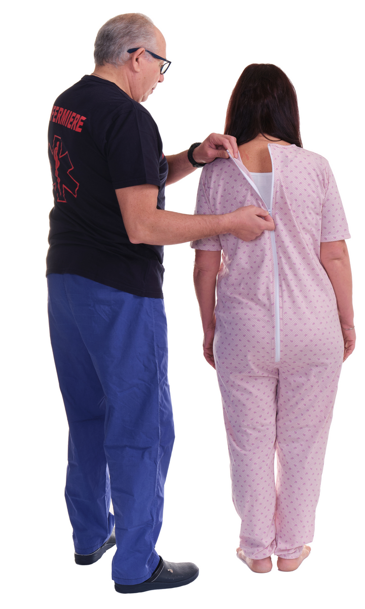 Pflegeleichter Kurzarm-Pflegeoverall aus Mischgewebe | Waschbar bei 60° - 9008/3