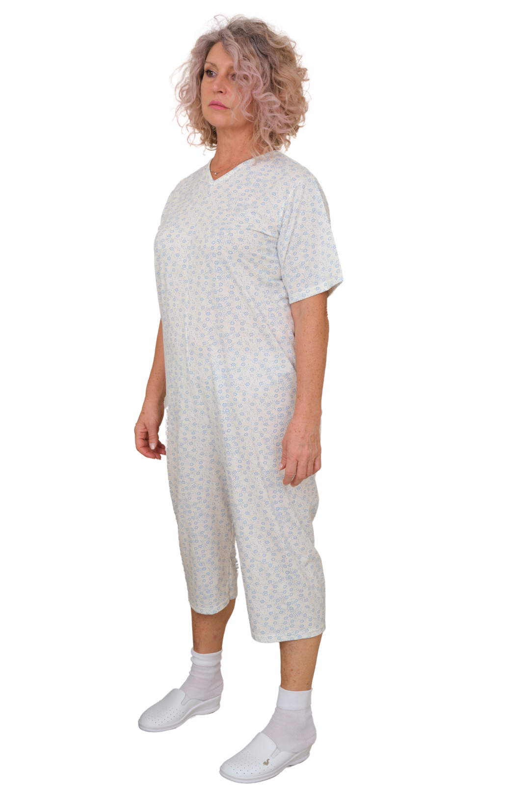 Handgefertigter Sommer-Pflegeoverall aus 100% Baumwolle | Unisex - 9012/5
