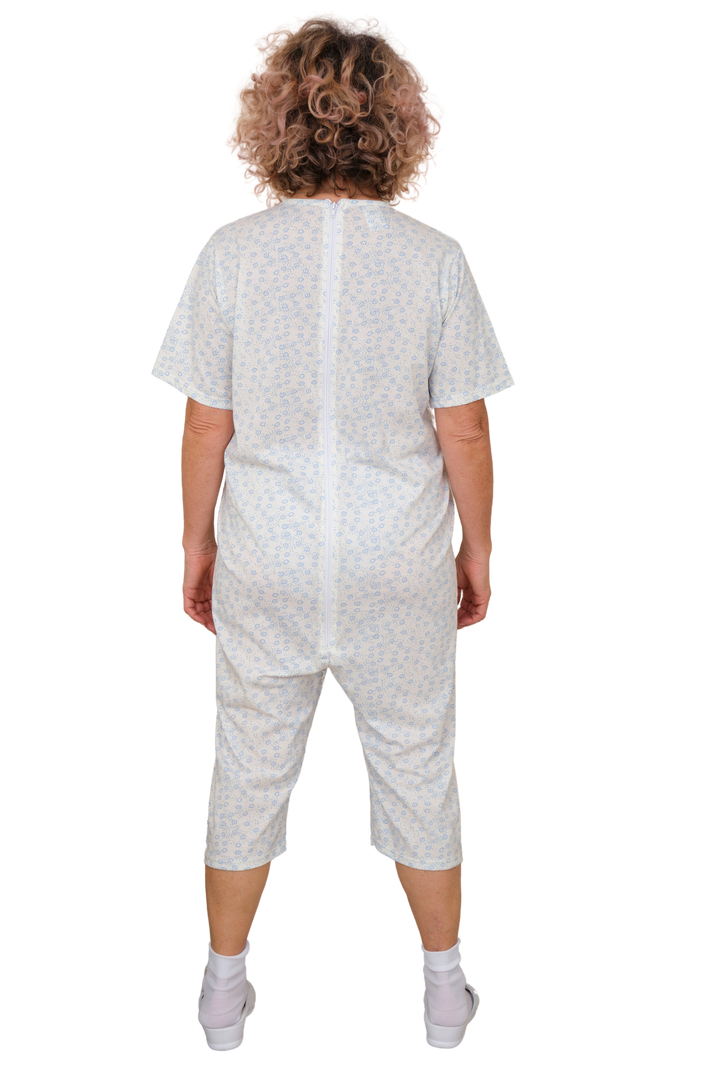Handgefertigter Sommer-Pflegeoverall aus 100% Baumwolle | Unisex - 9012/5