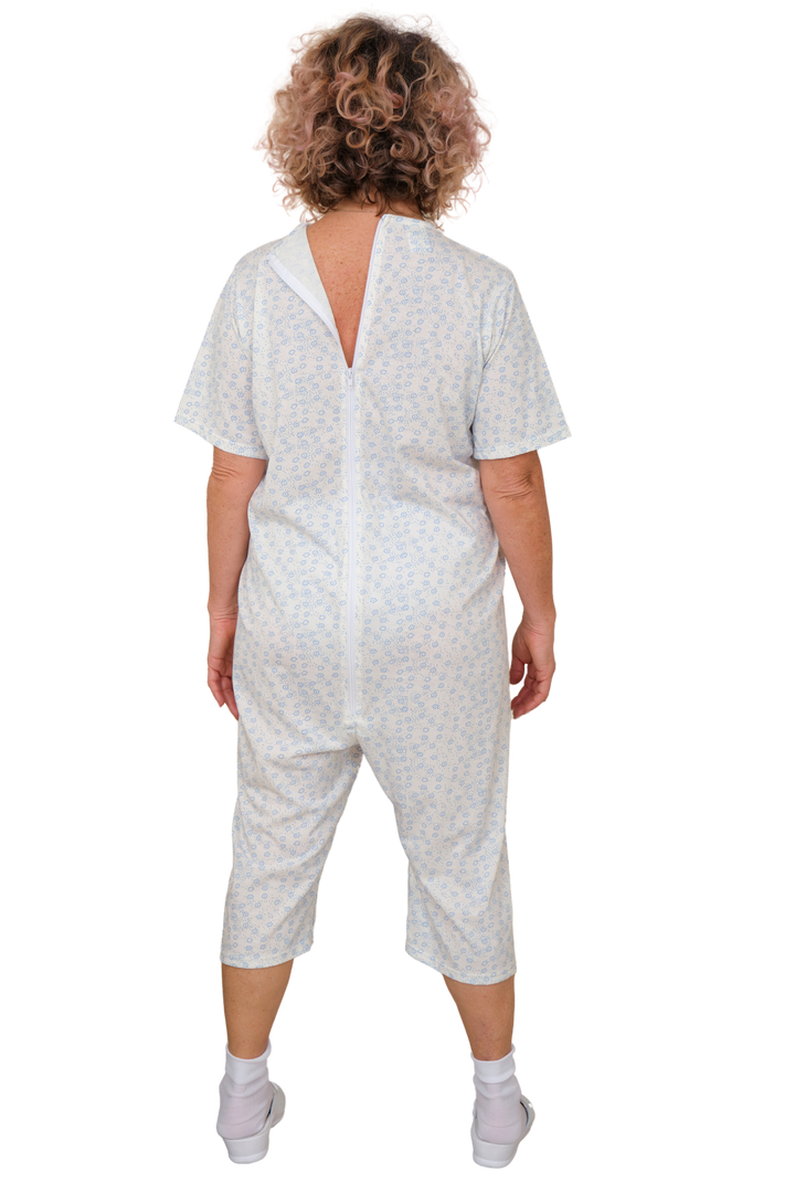 Handgefertigter Sommer-Pflegeoverall aus 100% Baumwolle | Unisex - 9012/5