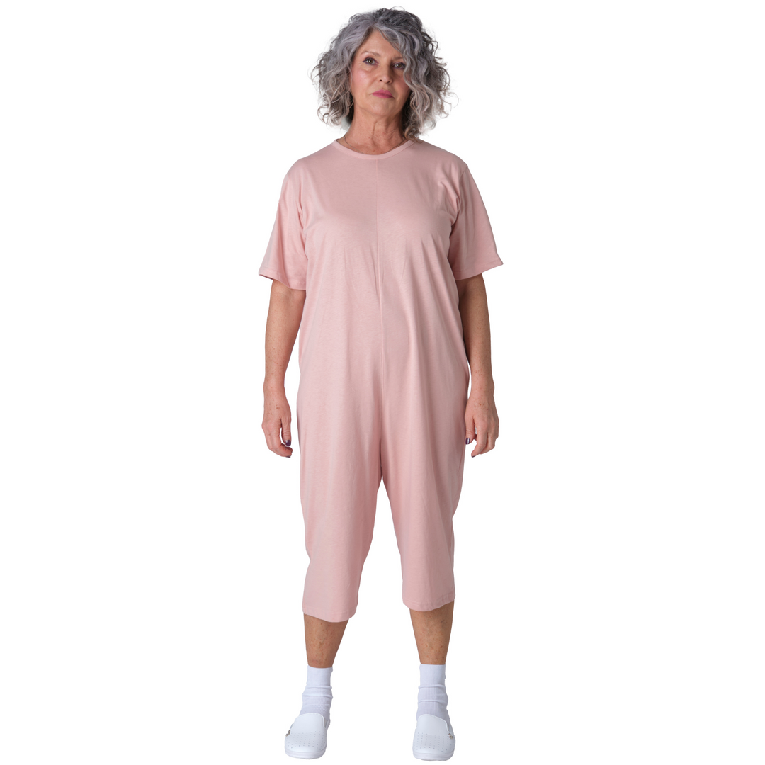 Sommer-Pflegeoverall aus 100% Baumwolle | Kurz | Unisex | Made in Italy - 9015/5 MC PC