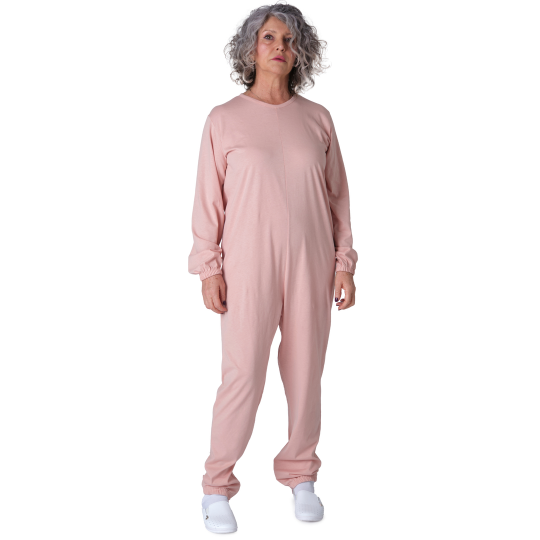 Ganzjähriger Pflegeoverall aus 100% Baumwolle | Langarm | Unisex | Made in Italy - 9015/1 ML PL