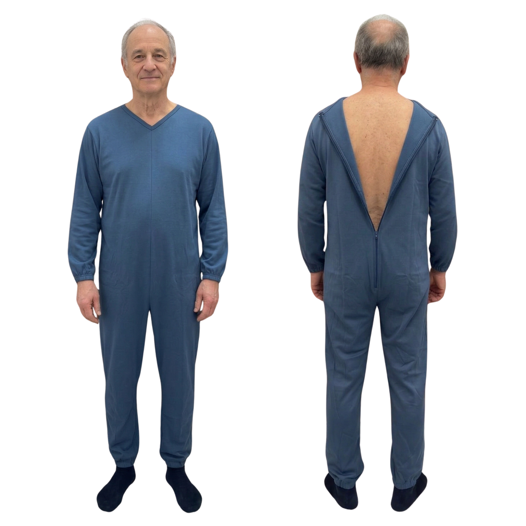 Hypoallergener Pflegeoverall mit Anti-Milben-Schutz | Reißfest &amp; Geruchshemmend - 9021