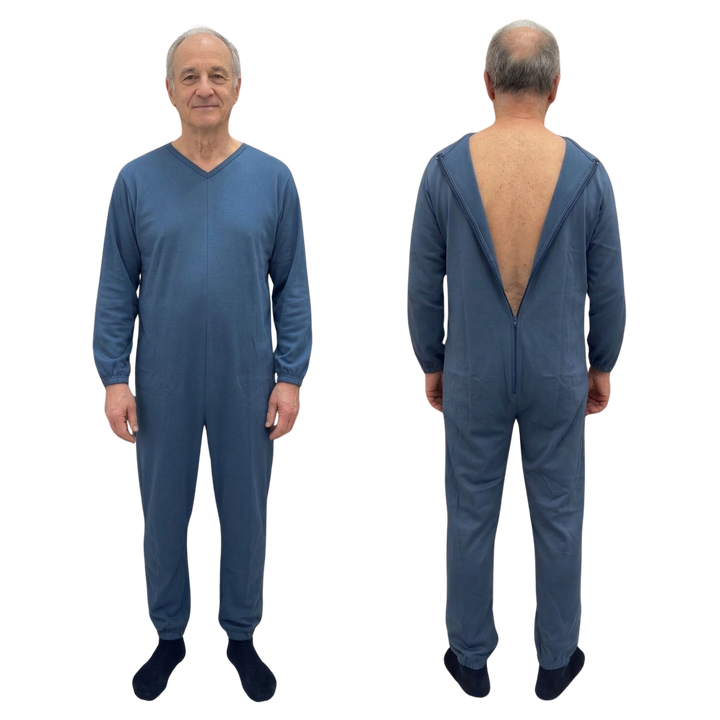 Hypoallergener Pflegeoverall mit Anti-Milben-Schutz | Reißfest &amp; Geruchshemmend - 9021