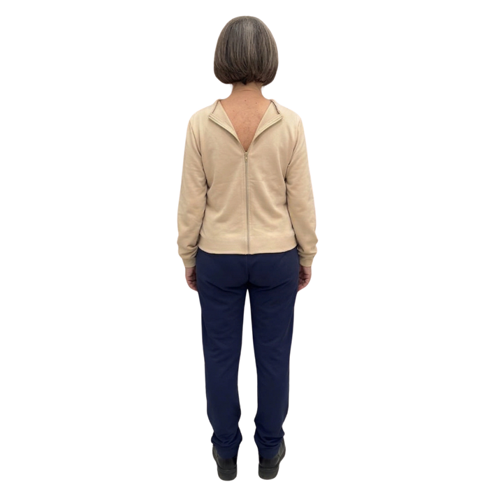 Damen Winter-Pflegeoverall mit Rollkragen für Senioren | Reißverschluss am Rücken &amp; wasserabweisend | Adaptive Kleidung bei Alzheimer | Ferrucci Comfort - 9025
