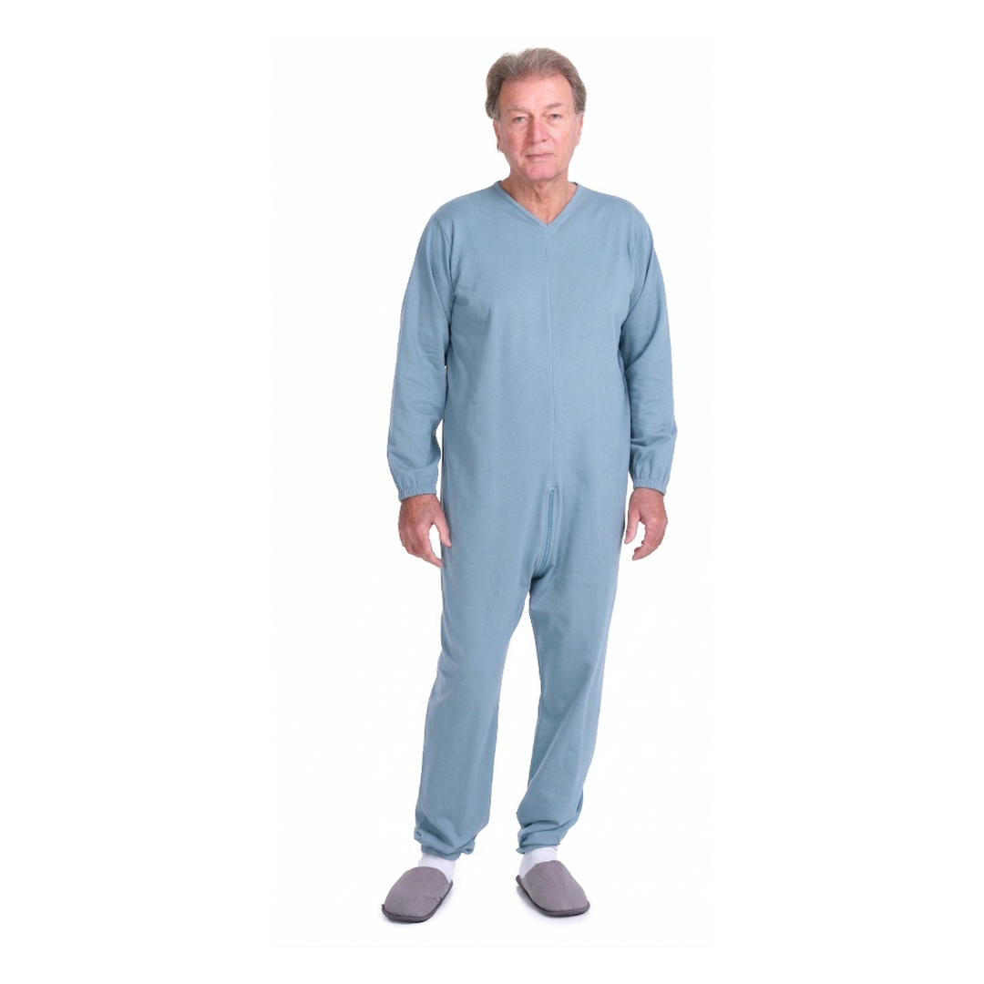 Professioneller Pflegeoverall mit durchgehendem Reißverschluss | 100% Baumwolle, Made in Italy - 9078 ML PL