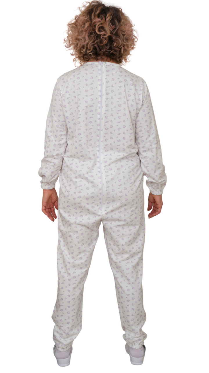 Warmer Winter-Pflegeoverall aus 100% Baumwoll-Sweatstoff | Unisex - 9012-F