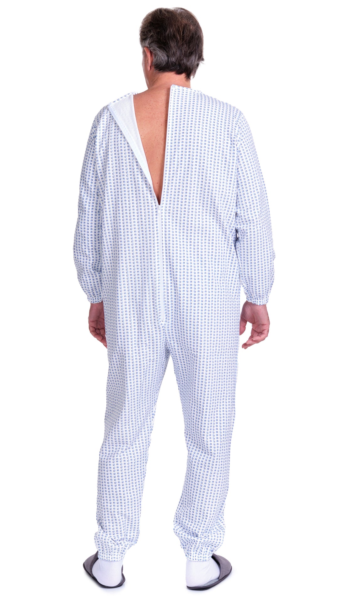 Warmer Winter-Pflegeoverall aus 100% Baumwoll-Sweatstoff | Unisex - 9012-F