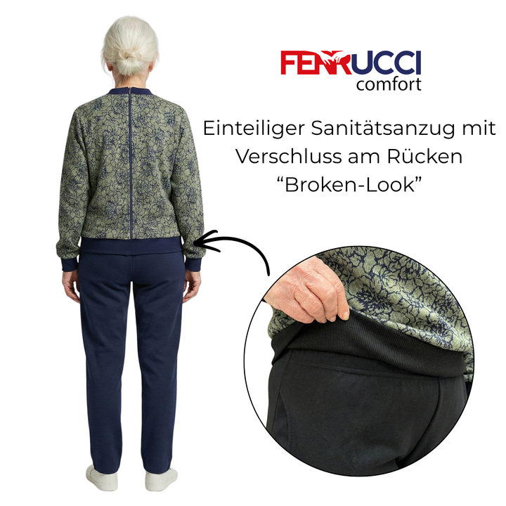 Alltagstauglicher Winter-Pflegeoverall für Damen in sportlicher Optik | Anti-Manipulationsschutz | Ferrucci Comfort - 9052